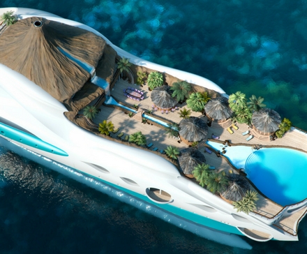 Pływająca rajska wyspa 