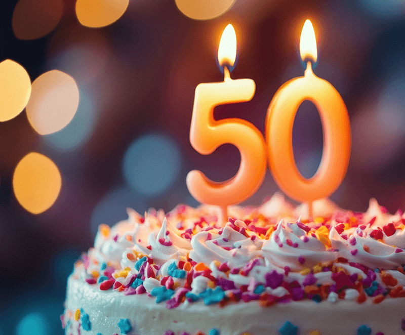 Życzenia na 50. urodziny