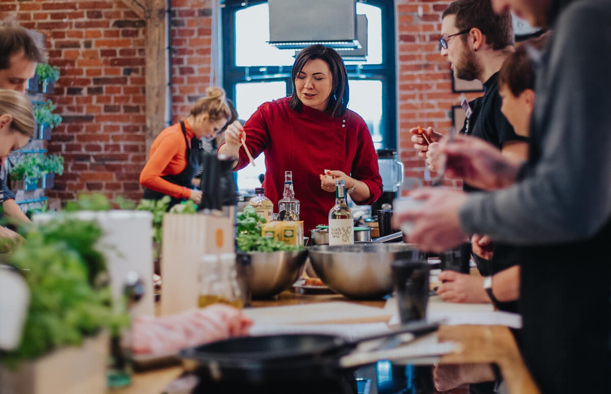 Lekcja gotowania dla dwóch osób