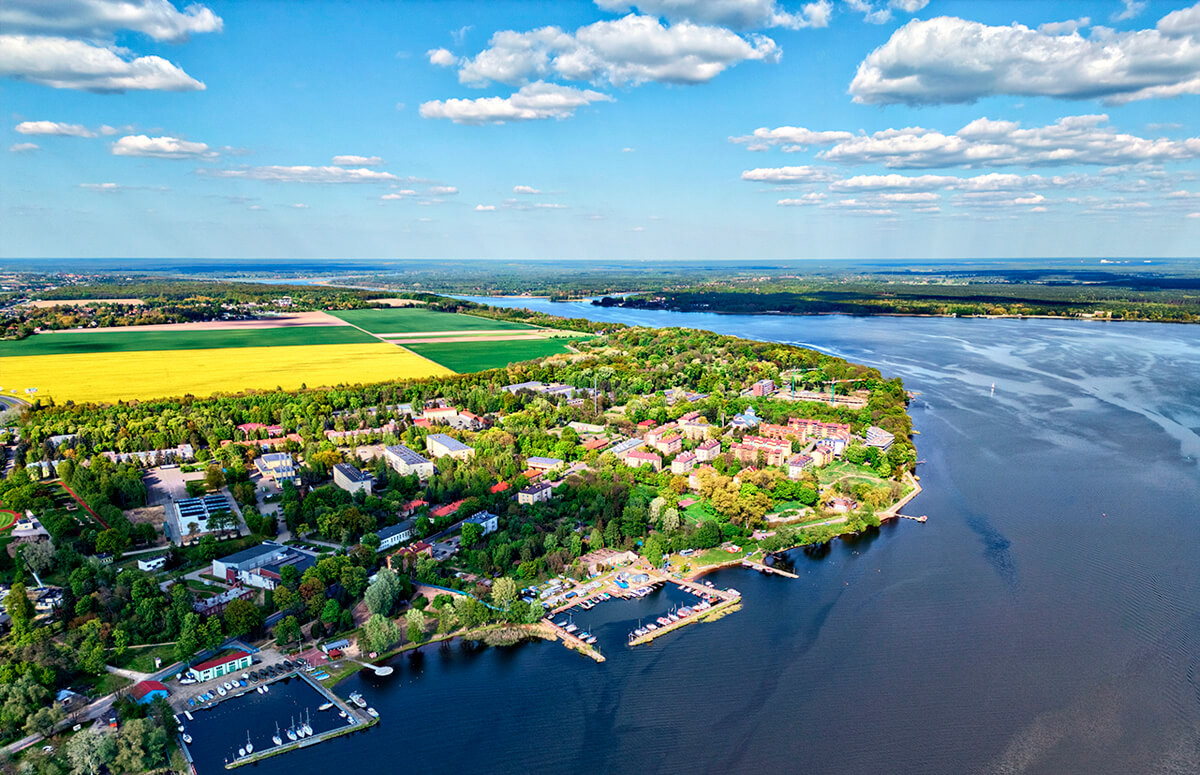 Mazowsze z lotu ptaka - Zalew Zegrzyński