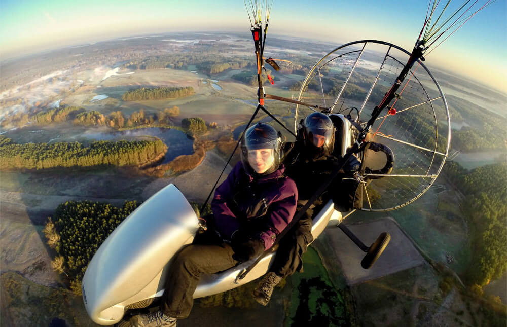 Lot motoparalotnią - Poznań