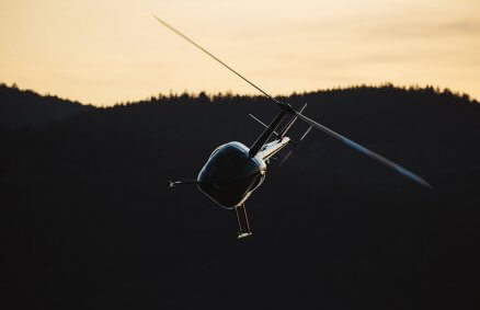 Lot helikopterem nad Karkonoszami