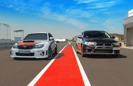 Subaru vs Mitsubishi - Pojedynek na torze