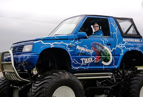 Monster truck jazda dla dzieci