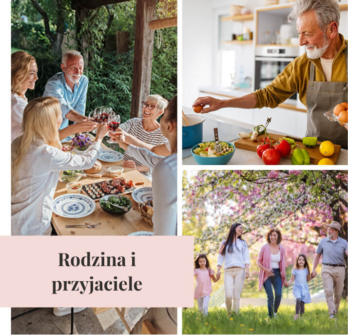 Powody do radości na 50-tkę - Rodzina i przyjaciele - kolaż zdjęć