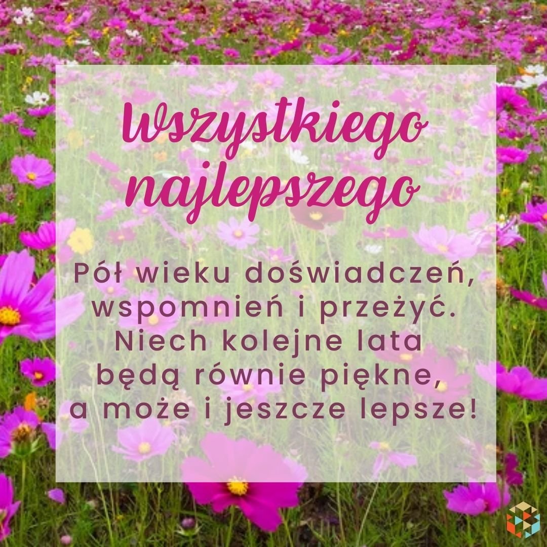 Eleganckie powinszowania na 50 urodziny