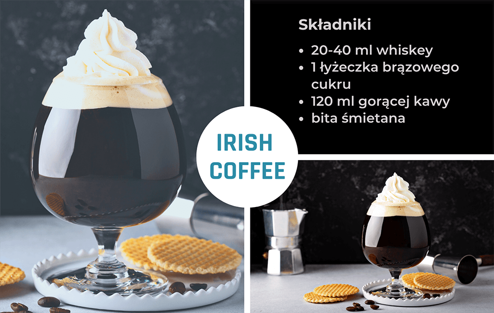 Przepis na coctail z whisky - Irish Coffee