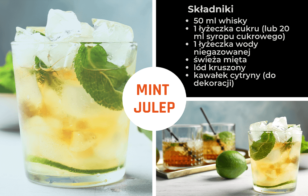 Przepis na koktail na bazie whisky - Mint Julep